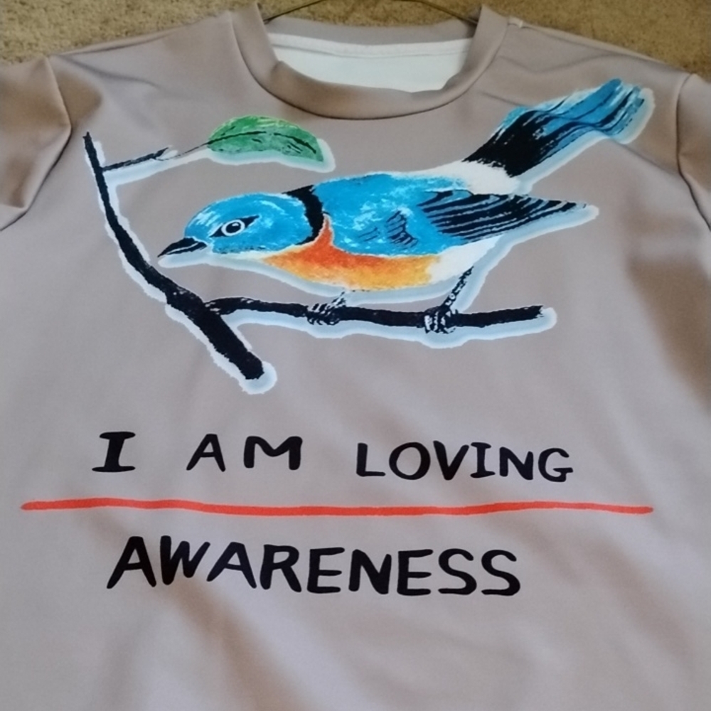 Weird All over Print Bird Skeleton Reaper Loving Awareness Kindness Sweatshirt